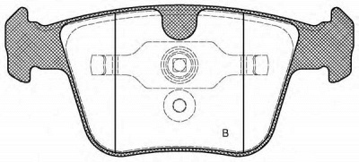 OPEN PARTS bpa121600 -  Комплект тормозных колодок, дисковый тормоз